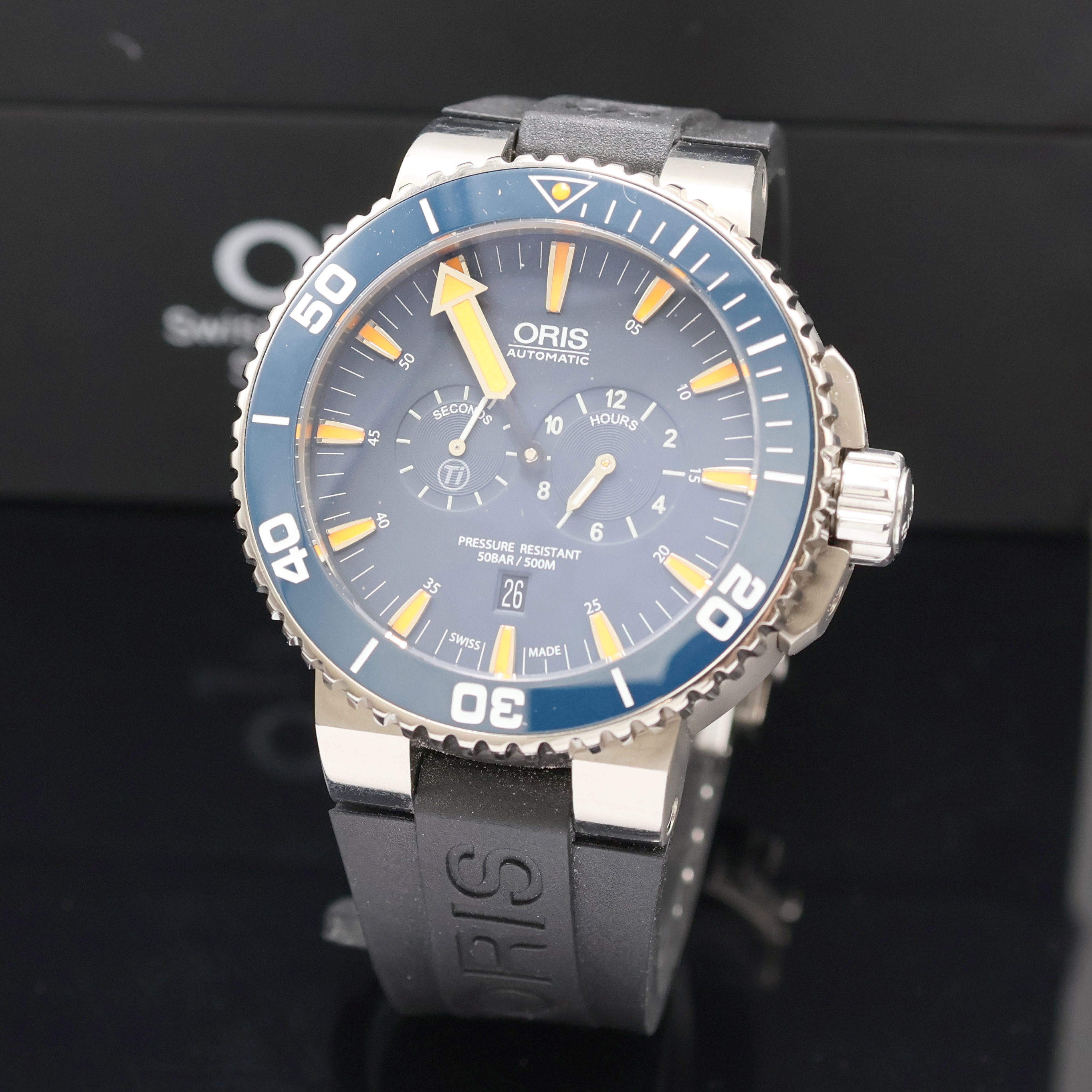 Image 27024052 - ORIS Tubbataha Regulateur auf 2000 Stück limitierte Herrenarmbanduhr Referenz 7663, ...