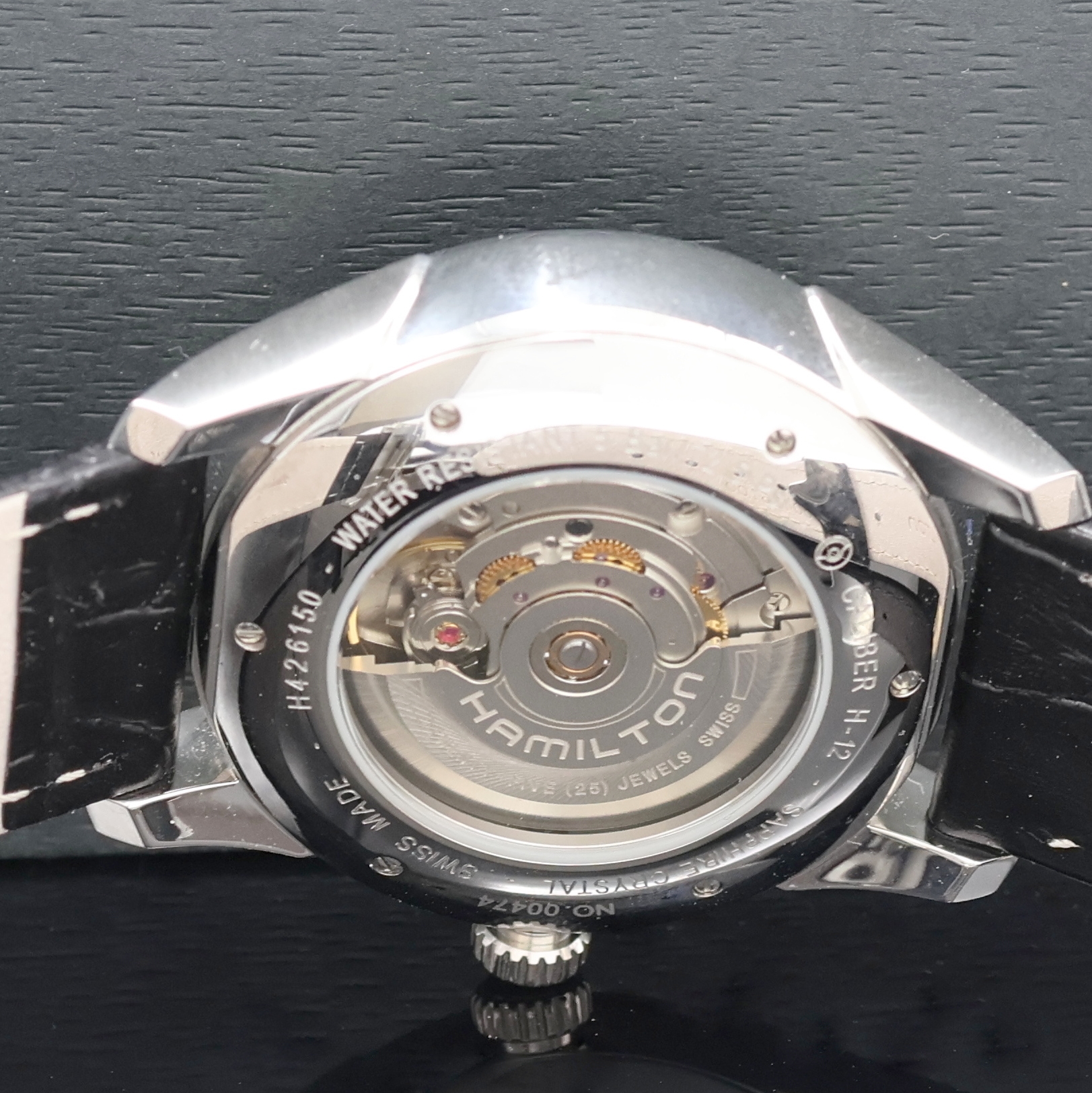 Detail f: HAMILTON Jazzmaster Regulateur Herrenarmbanduhr Referenz H426150, Schweiz um 2015, Automatik, beids. vergl. Stahlgeh. inkl. orig. Lederband m. ...