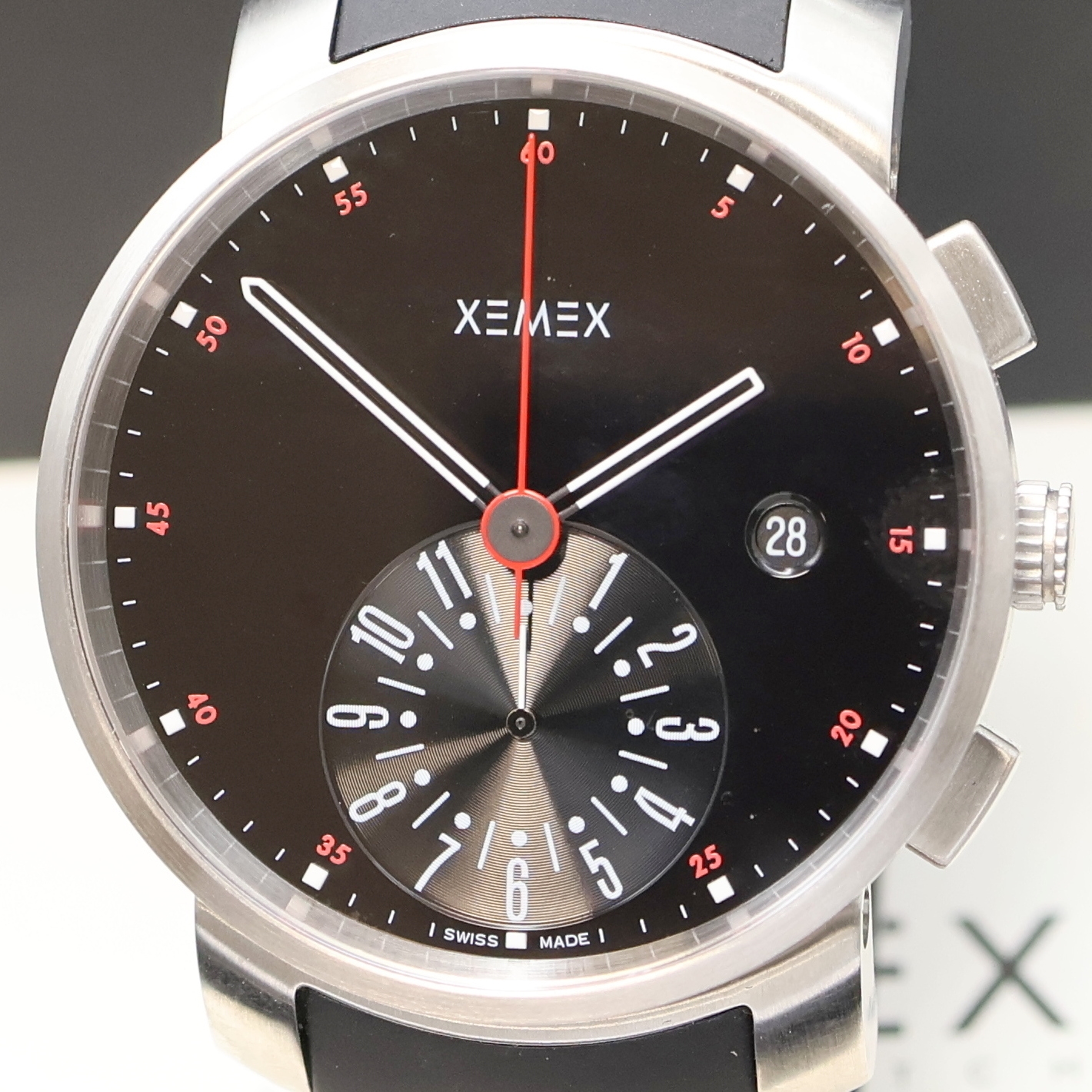 Detail a: XEMEX Armbandchronograph Referenz 8700, Schweiz verk. lt. beil. Garantie 01/2009, Automatik, Design Külling, beids. vergl. Geh. inkl. orig. ...