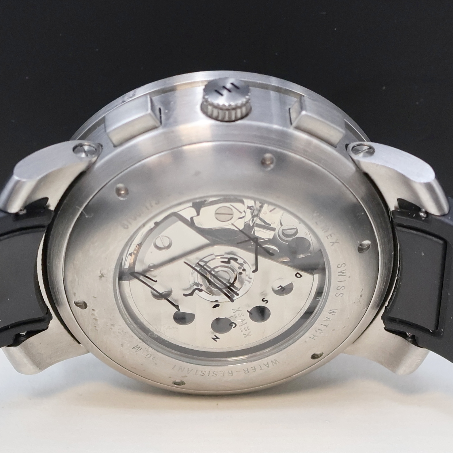 Detail e: XEMEX Armbandchronograph Referenz 8700, Schweiz verk. lt. beil. Garantie 01/2009, Automatik, Design Külling, beids. vergl. Geh. inkl. orig. ...