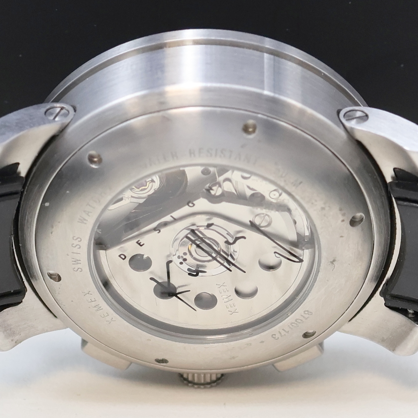Detail f: XEMEX Armbandchronograph Referenz 8700, Schweiz verk. lt. beil. Garantie 01/2009, Automatik, Design Külling, beids. vergl. Geh. inkl. orig. ...