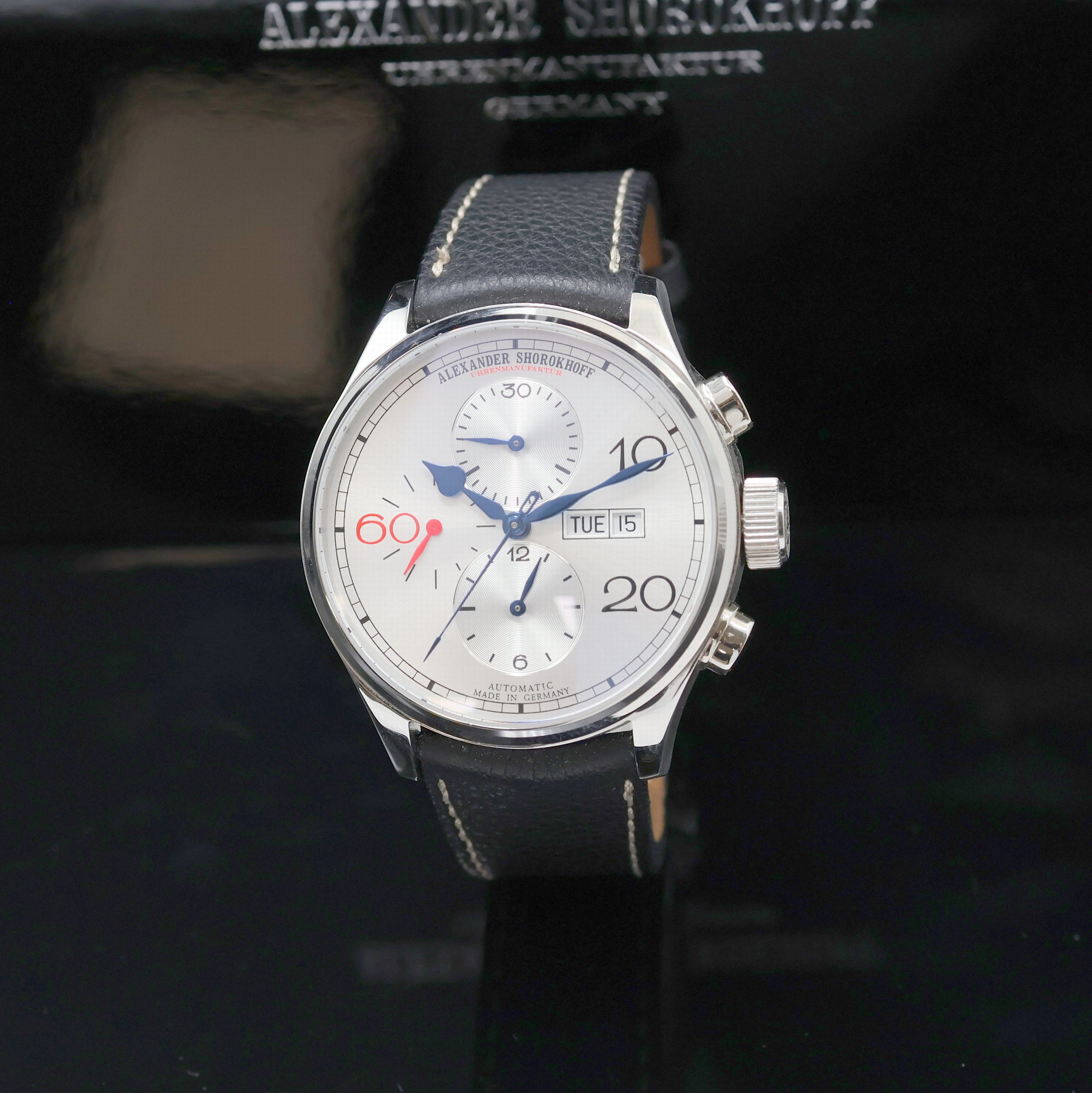 Image 27024069 - ALEXANDER SHOROKHOFF Armbandchronograph in Stahl, Deutschland um 2015, Automatik, beids. ...