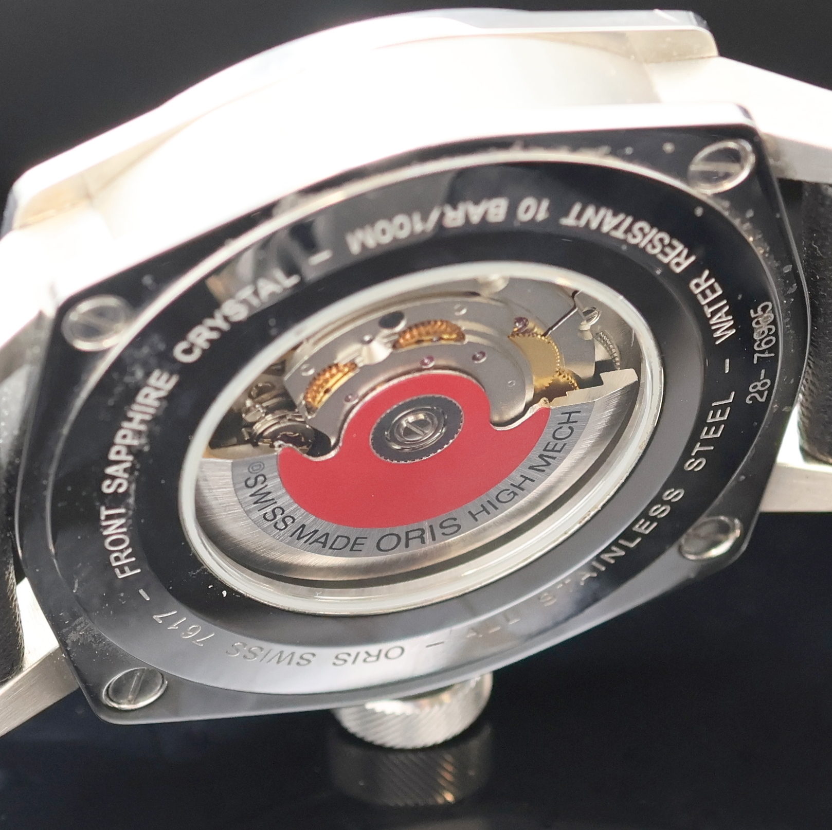 Detail f: ORIS BC4 Herrenarmbanduhr Referenz 7617, Schweiz verk. lt. beil. Garantiekarte 04/2011, Automatik, beids. vergl. Edelstahlgeh. inkl. orig. Lederband ...