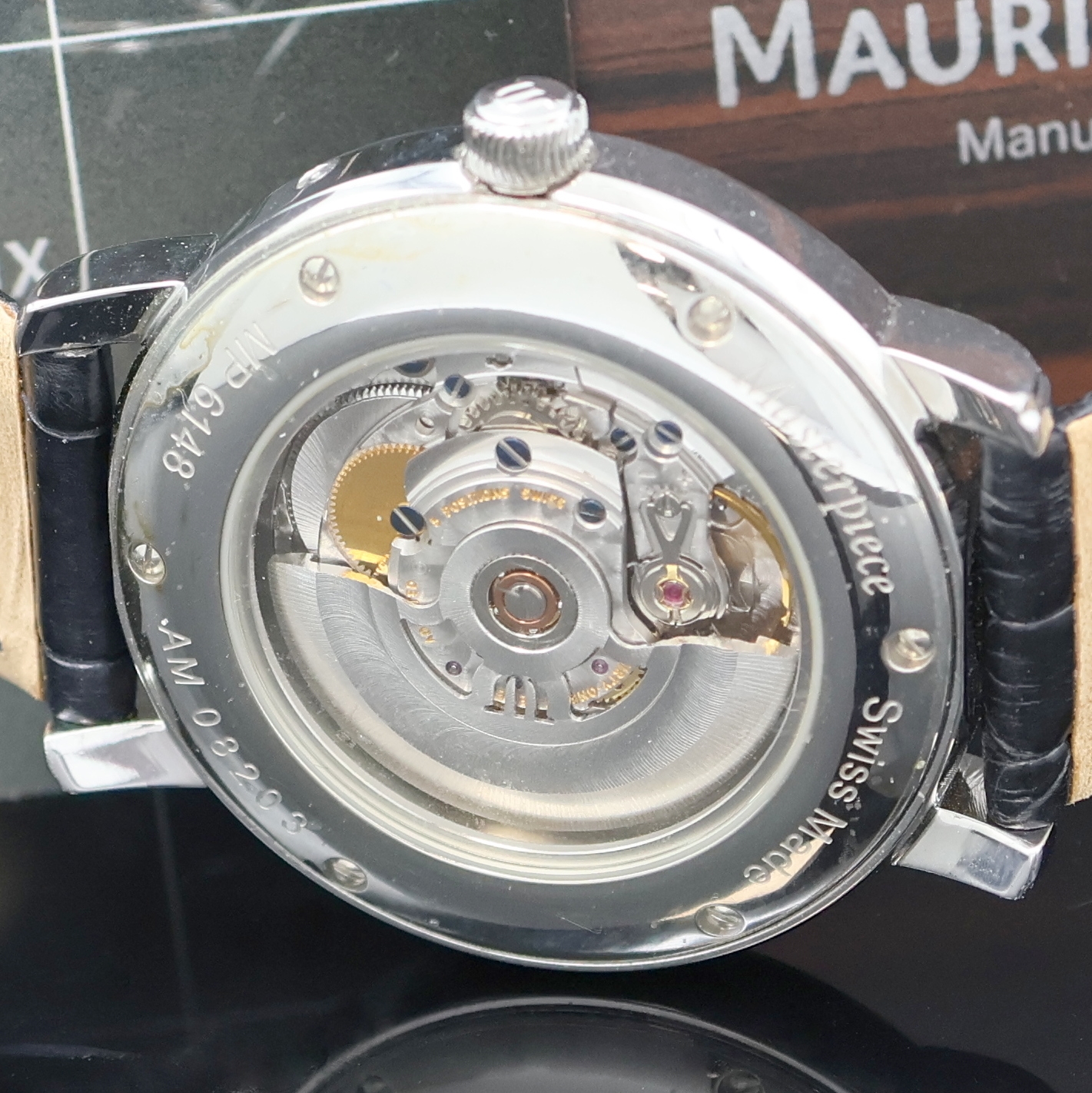 Detail e: MAURICE LACROIX Masterpiece Regulateur Herrenarmbanduhr Referenz MP6148, Schweiz verk. lt. beil. Garantiekarte 02/2007, Automatik, beids. vergl. ...