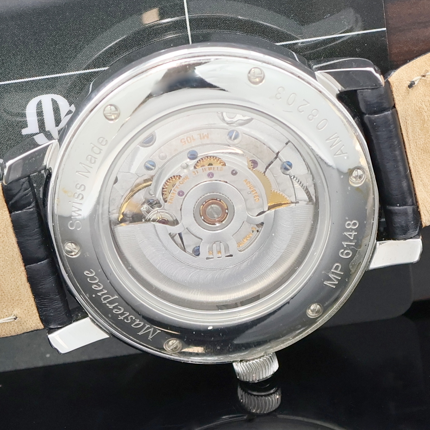 Detail f: MAURICE LACROIX Masterpiece Regulateur Herrenarmbanduhr Referenz MP6148, Schweiz verk. lt. beil. Garantiekarte 02/2007, Automatik, beids. vergl. ...