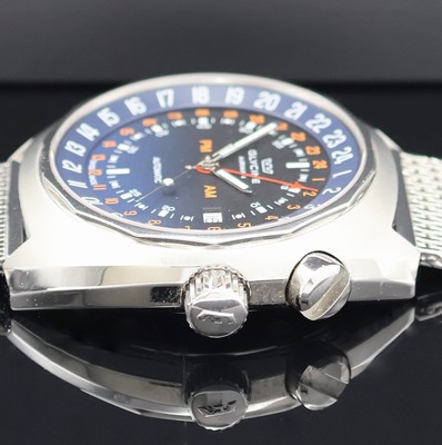 27024005d - GLYCINE Airman GMT Herrenarmbanduhr Referenz 3903, Schweiz um 2015, Automatik, ...