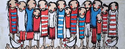 27024009k - Unbekannter Künstler, Öl/Lwd, 102x40 cm