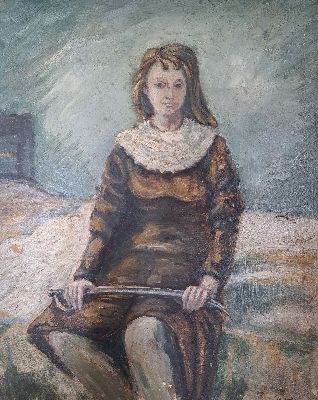 27024015l - Drei Arbeiten von Charlotte Rödel-Voss, Komposition mit Schachtelhalm-Gewächsen, ...