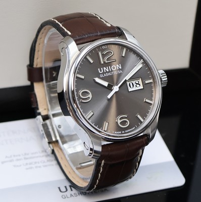 27024043b - UNION GLASHÜTTE Belisar Herrenarmbanduhr Referenz D002.426, Deutschland verk. lt. beil. ...