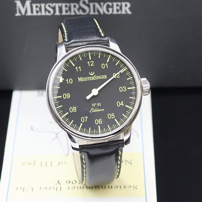27024067b - MEISTERSINGER Edition 2006 auf 111 Stück limitierte Armbanduhr, Schweiz verk. lt. beil. ...