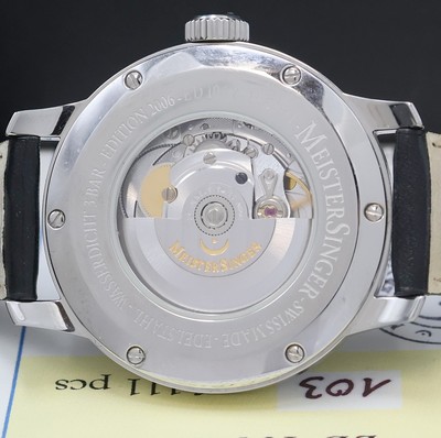 27024067e - MEISTERSINGER Edition 2006 auf 111 Stück limitierte Armbanduhr, Schweiz verk. lt. beil. ...