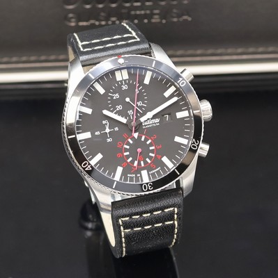27024070b - TUTIMA Grand Flieger Armbandchronometer mit Chronograph in Stahl, Deutschland um 2015, ...