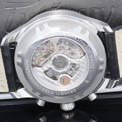 27024070f - TUTIMA Grand Flieger Armbandchronometer mit Chronograph in Stahl, Deutschland um 2015, ...