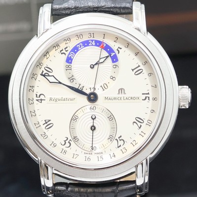 27024090a - MAURICE LACROIX Masterpiece Regulateur Herrenarmbanduhr Referenz MP6148, Schweiz verk. ...