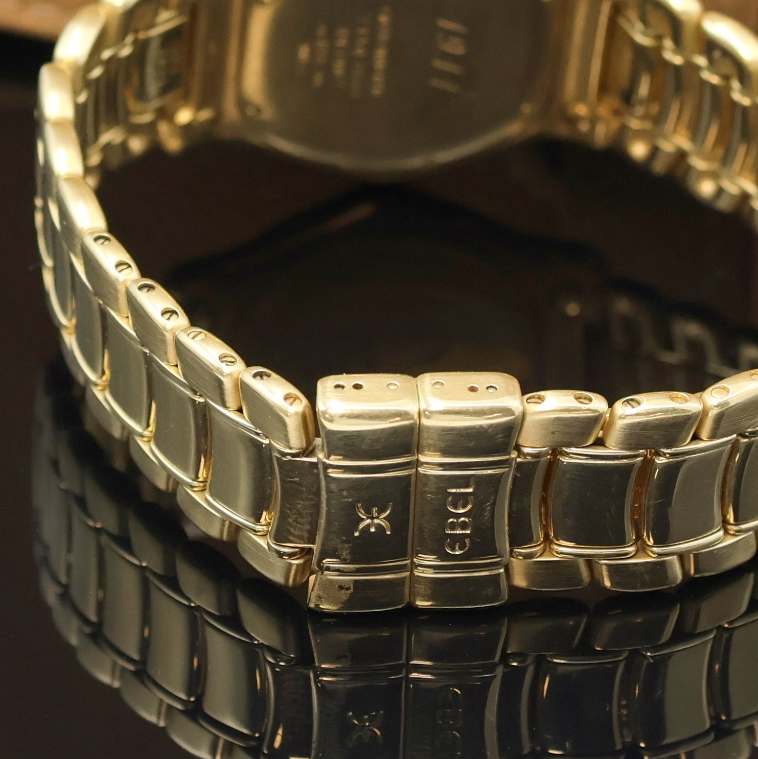 Detail b: EBEL 1911 Armbanduhr in GG 750/000 Referenz 893902, Schweiz verk. lt. beil. Garantiekarte 01/1998, Automatik, massives Geh. inkl. orig. Goldband m. ...