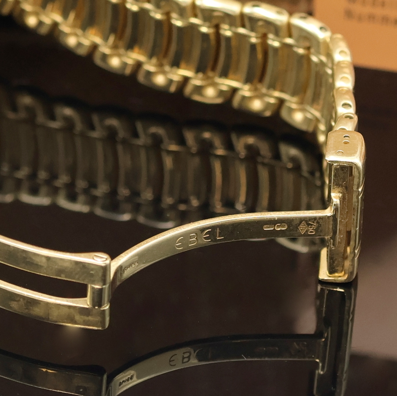 Detail c: EBEL 1911 Armbanduhr in GG 750/000 Referenz 893902, Schweiz verk. lt. beil. Garantiekarte 01/1998, Automatik, massives Geh. inkl. orig. Goldband m. ...
