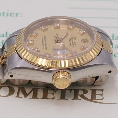 27024479c - ROLEX Oyster Perpetual Datejust Damenarmbanduhr Referenz 69173, Schweiz verk. lt. beil. ...