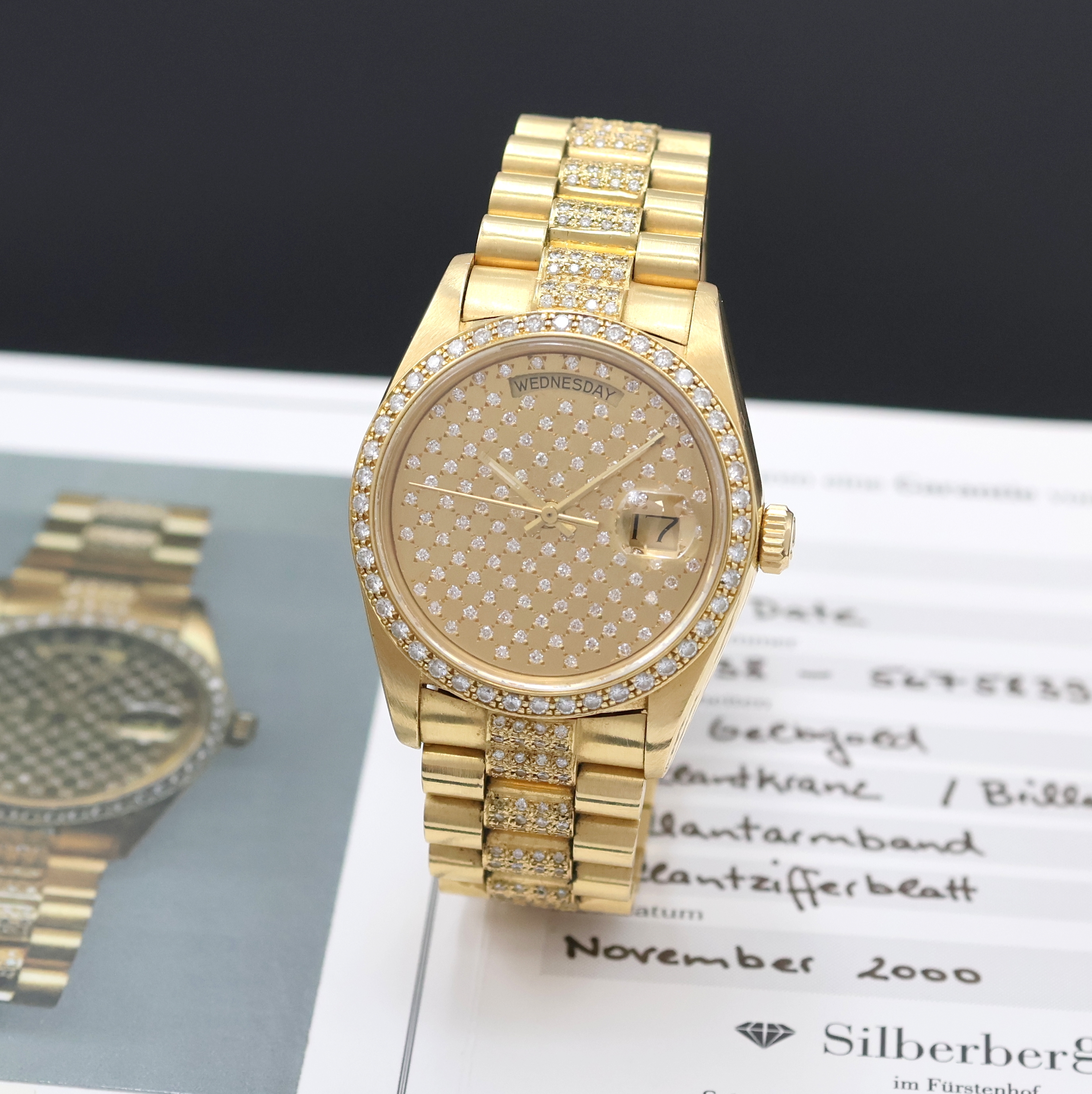 Image 27024506 - ROLEX Oyster Perpetual Day-Date Herrenarmbanduhr in GG 750/000 Referenz 18038, Schweiz ...