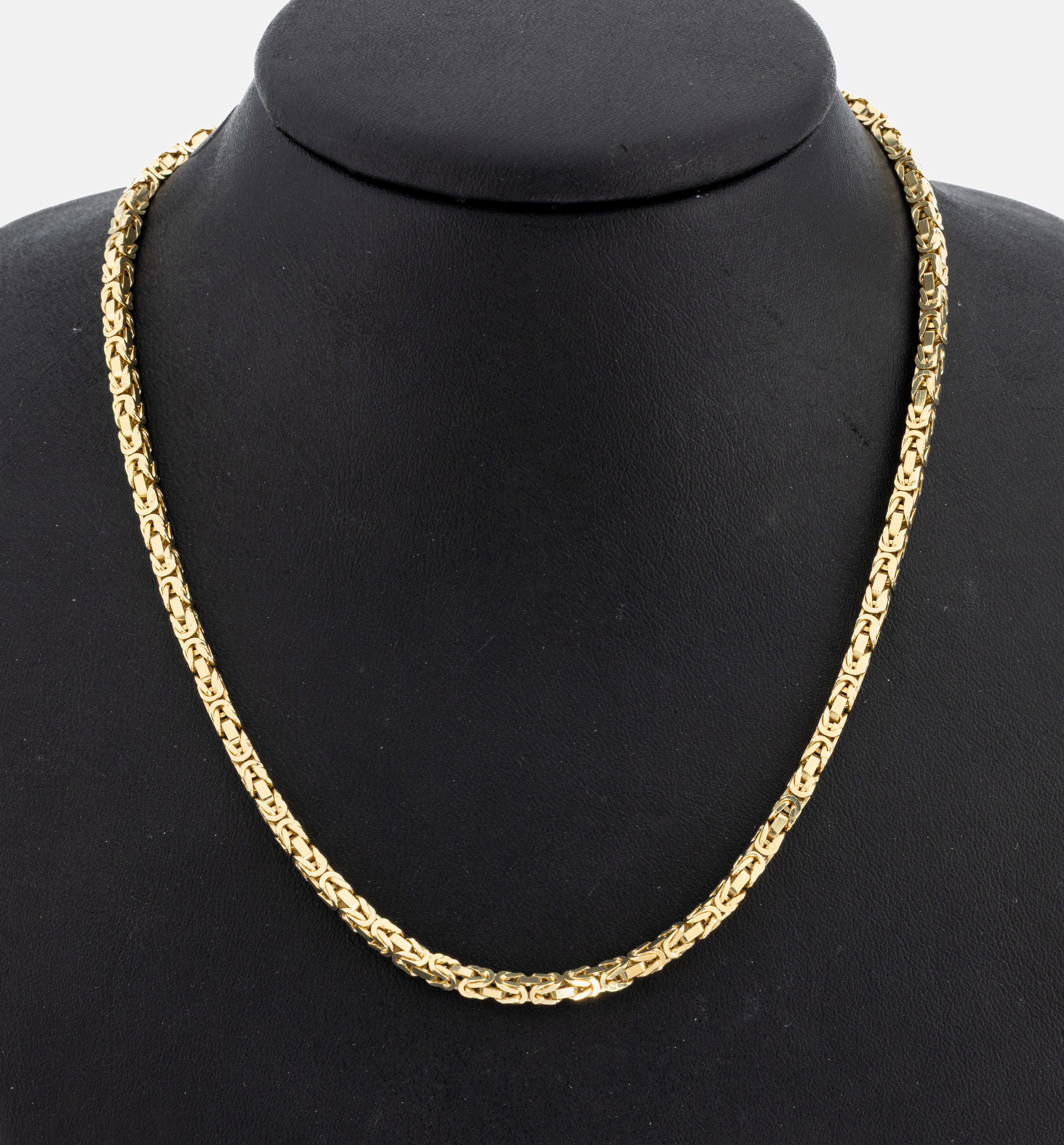 Image 27024516 - 14 kt Gold Königskette, GG 585/000, L. ca. 90 cm, Kastenschloss mit Sicherheitsacht, ...