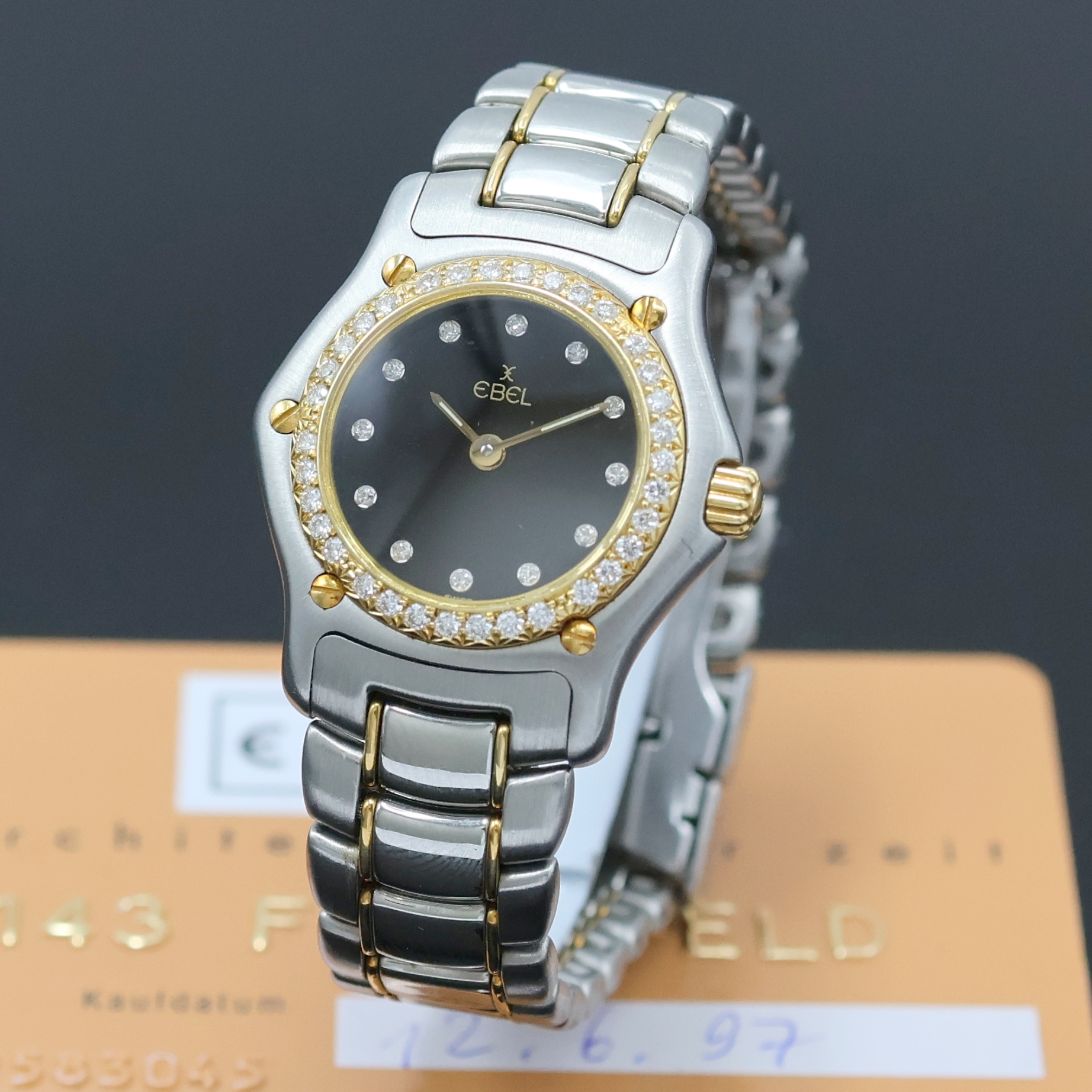 Image 27024551 - EBEL 1911 Damenarmbanduhr Referenz 190910, Schweiz verk. lt. beil. Garantiekarte ...