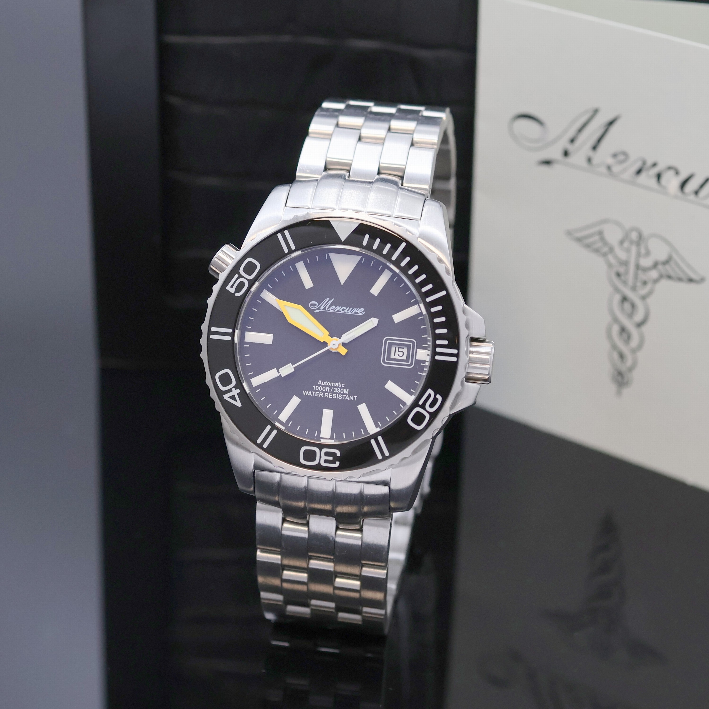 Image 27024574 - MERCURE Poseidon Taucherarmbanduhr in Stahl, Schweiz verk. lt. Garantie 12/2009, ...