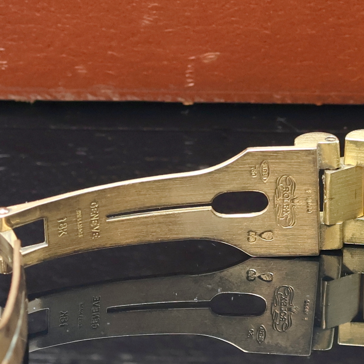 Detail c: ROLEX Oyster Perpetual Day-Date Herrenarmbanduhr Referenz 1807/1803, Schweiz um 1970, Automatik, Chronometer der Superlative in GG 750/000 inkl. ...