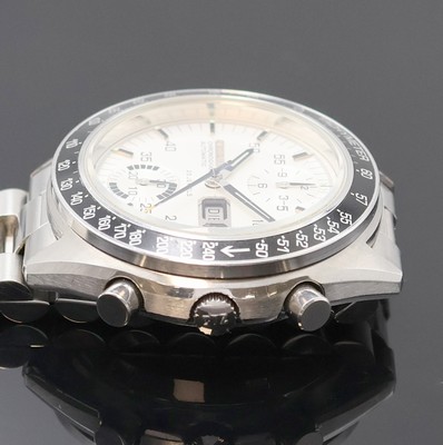 27024507b - CITIZEN Armbandchronograph mit Flyback in Stahl Referenz 67-9313, Japan um 1980, ...