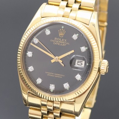 27024508a - ROLEX Oyster Perpetual Datejust Herrenarmbanduhr in GG 750/000 Referenz 6605, Schweiz um ...
