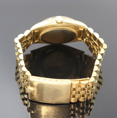 27024508b - ROLEX Oyster Perpetual Datejust Herrenarmbanduhr in GG 750/000 Referenz 6605, Schweiz um ...