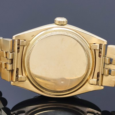 27024508e - ROLEX Oyster Perpetual Datejust Herrenarmbanduhr in GG 750/000 Referenz 6605, Schweiz um ...