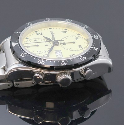 27024511b - CHRONOSPORT Armbandchronograph in Stahl, Schweiz um 2005, Automatik, beids. vergl. Geh., ...