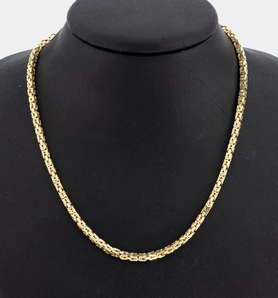 Image 14 kt Gold Königskette, GG 585/000, L. ca. 90 cm, Kastenschloss mit Sicherheitsacht, ...