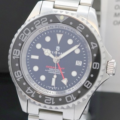 27024531a - STEINHART Ocean GMT Herrenarmbanduhr in Stahl, Schweiz um 2011, Automatik, Boden u. ...