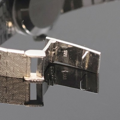 27024544b - LIVANO Damenarmbanduhr in WG 585/000 mit Diamanten, Schweiz um 1965, Handaufzug, ...