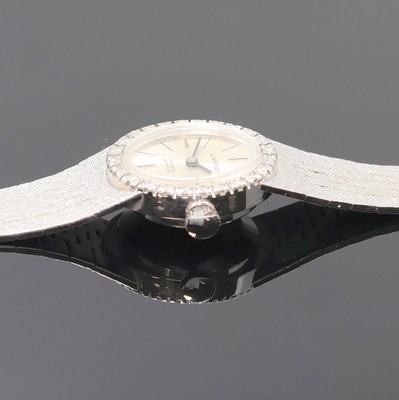 27024544c - LIVANO Damenarmbanduhr in WG 585/000 mit Diamanten, Schweiz um 1965, Handaufzug, ...