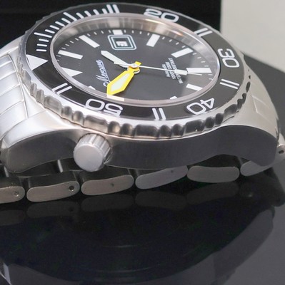 27024574c - MERCURE Poseidon Taucherarmbanduhr in Stahl, Schweiz verk. lt. Garantie 12/2009, ...
