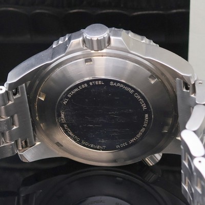 27024574d - MERCURE Poseidon Taucherarmbanduhr in Stahl, Schweiz verk. lt. Garantie 12/2009, ...