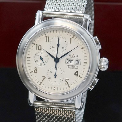 27024598a - BWC Herrenchronograph in Stahl, Schweiz um 2010, Automatik, beids. vergl. Geh. m. ...