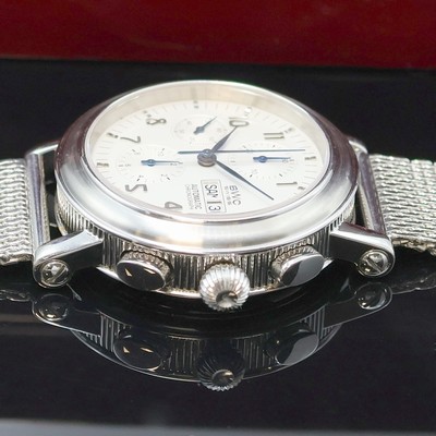 27024598b - BWC Herrenchronograph in Stahl, Schweiz um 2010, Automatik, beids. vergl. Geh. m. ...