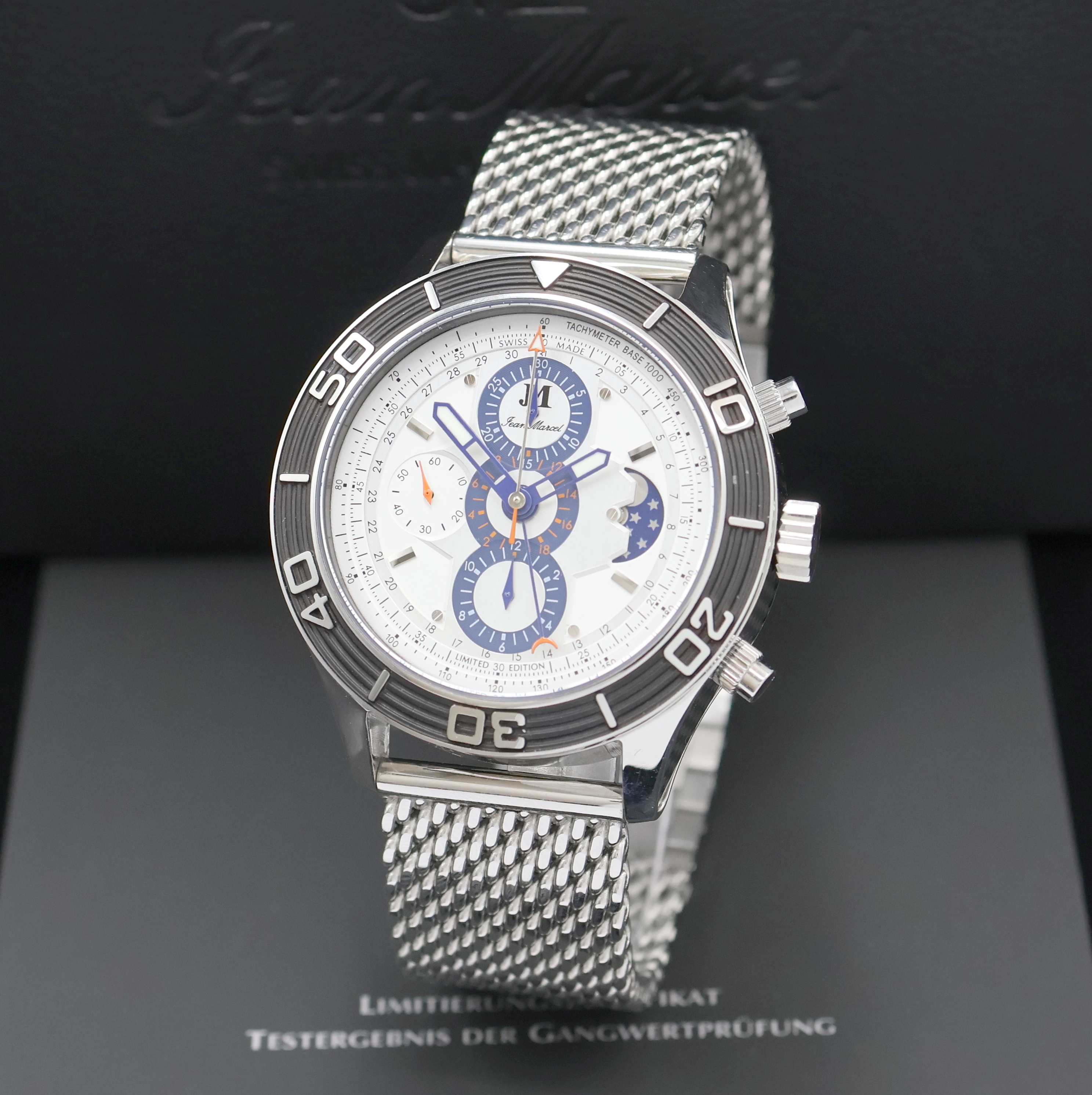 Image 27024617 - JEAN MARCEL Mythos auf 100 Stück limitierter Armbandchronograph in Stahl/Carbon Referenz ...