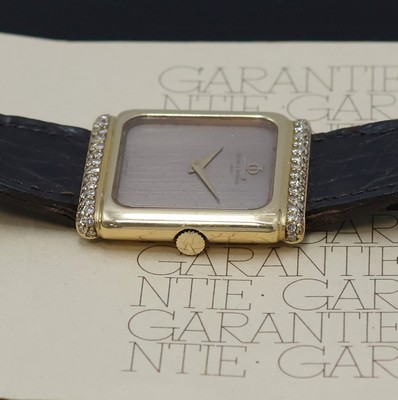 27024600d - BAUME & MERCIER Armbanduhr in GG 750/000 m. Diamanten, Schweiz verk. lt. beil. Garantie ...