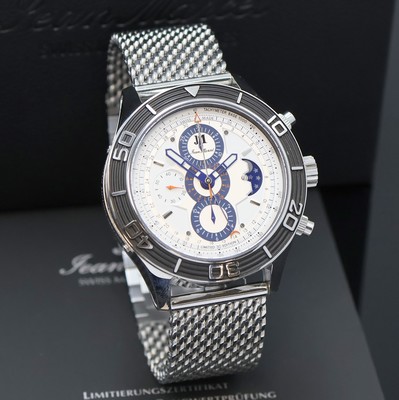 27024617b - JEAN MARCEL Mythos auf 100 Stück limitierter Armbandchronograph in Stahl/Carbon Referenz ...