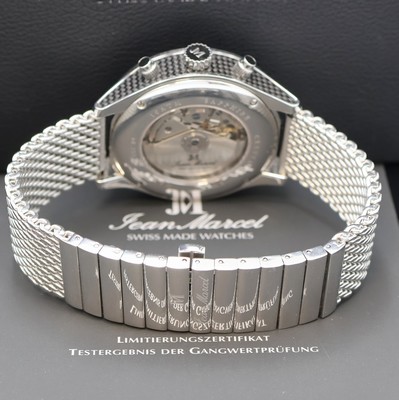 27024617c - JEAN MARCEL Mythos auf 100 Stück limitierter Armbandchronograph in Stahl/Carbon Referenz ...