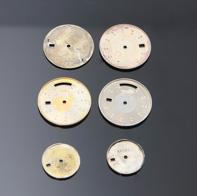 27024632d - ROLEX 6 Ziffernblätter, 2 x f. Day-Date, D. beide ca. 28,5 mm, 2 x f. Datejust, D. ca. ...
