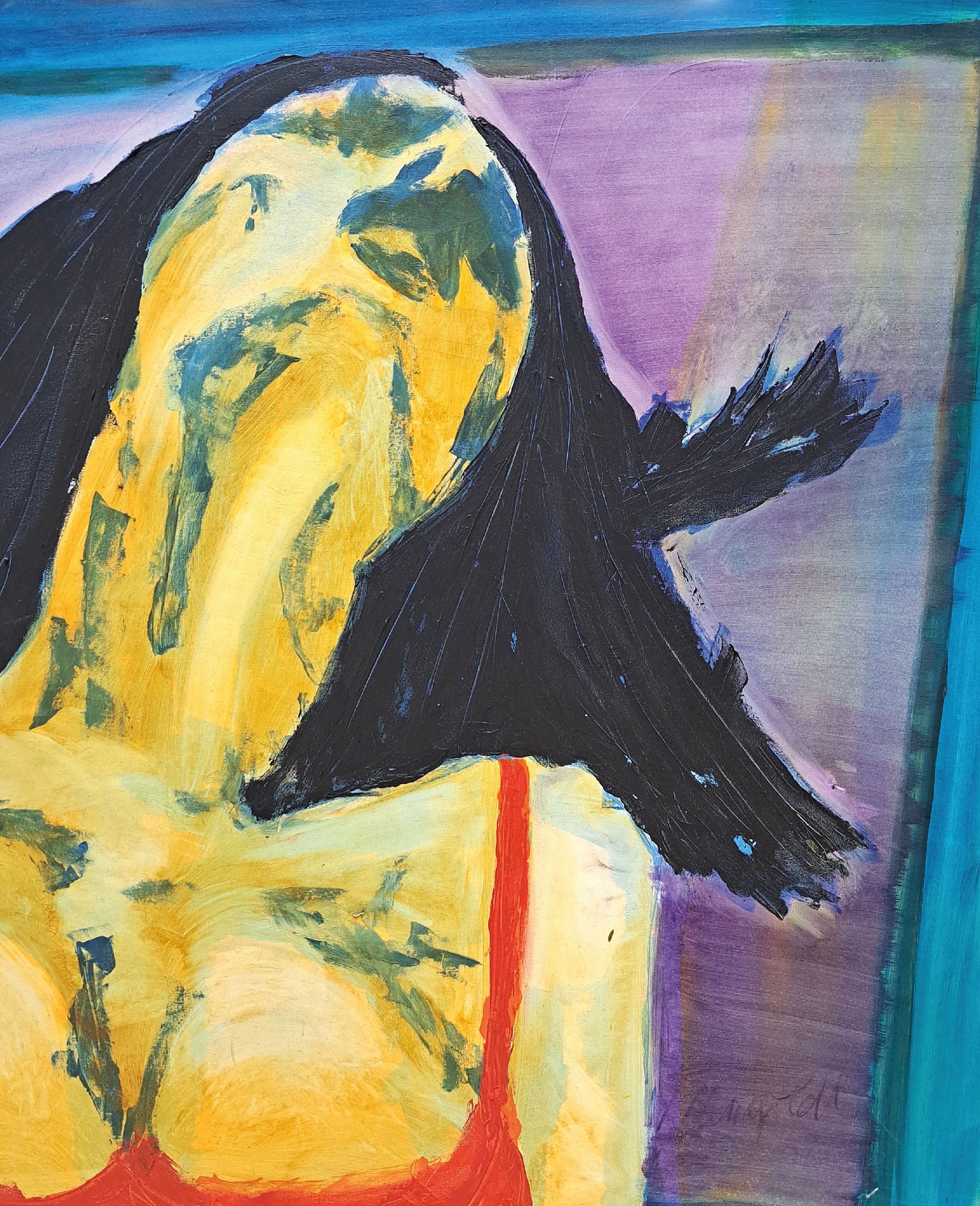 Detail k: Rainer Magold, geb. in Karlsruhe, Acryl/Lwd, rechts unten sign., ca. 120/100 cm