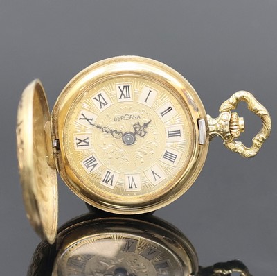 27024814a - 2 kleine Savonette-Taschenuhren in GG 585/000, Schweiz um 1890/1980, vollgrav. Geh., 1.) ...