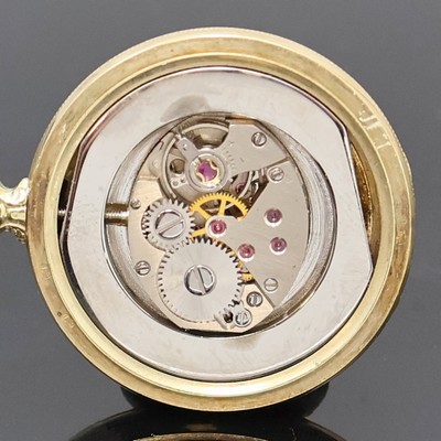 27024814e - 2 kleine Savonette-Taschenuhren in GG 585/000, Schweiz um 1890/1980, vollgrav. Geh., 1.) ...