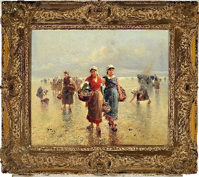 27025272k - Pierre Testu, französischer Maler des späten 19./frühen 20.Jh., Rückkehr der ...