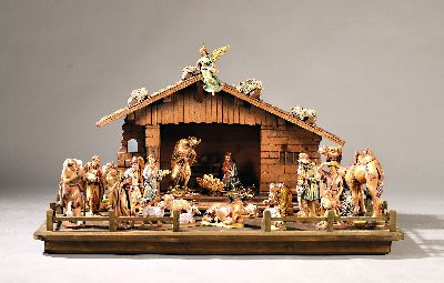 Image Weihnachtskrippe, überwiegend August Runggaldier, Ortisei, Italien, 1960/70er-J., ...