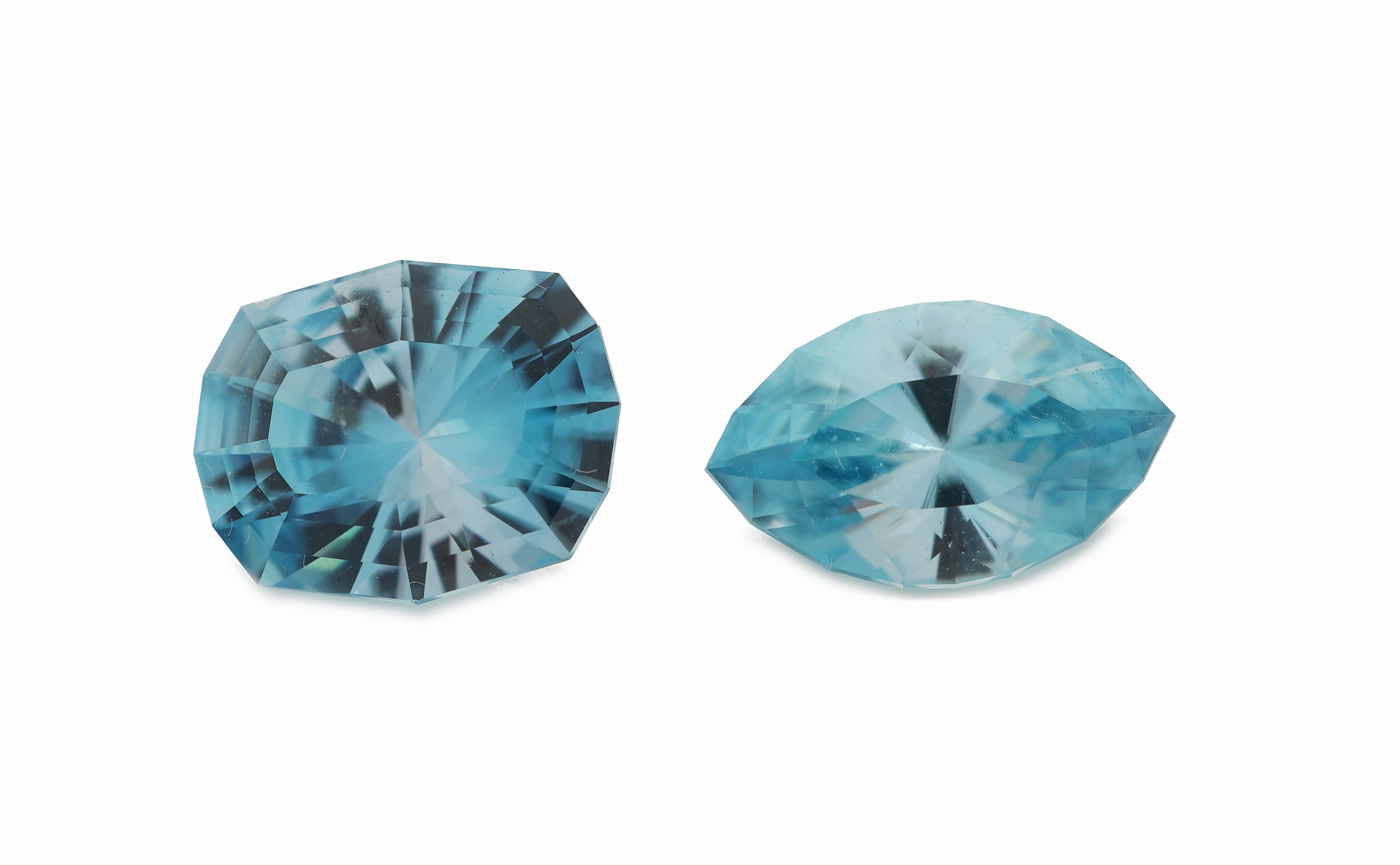 Image 27025305 - Lot 2 lose blaue Zirkone, zus. ca. 5.68 ct, versch. Schliffformen Schätzpreis: 630, - EUR